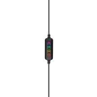 RAMPAGE MAJESTY Siyah RGB Led 7.1 Surround Sound System Gaming Mikrofonlu Oyuncu Kulaklığı